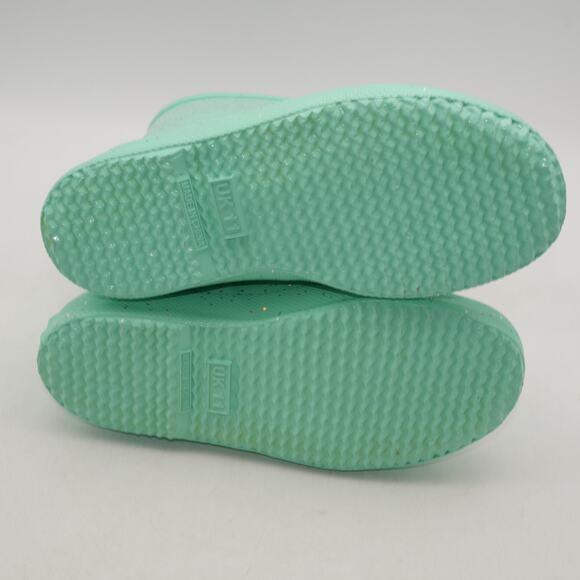 NEW Hunter Boots Kids First Classic Glitter Wild Mint Green Girls 13 UK 11 - Picture 7 of 7